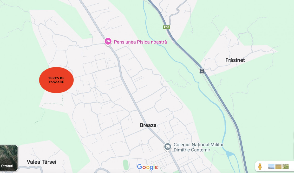 Teren de vanzare in Breaza de sus