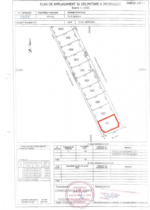 Teren de Vânzare în Comuna Berceni