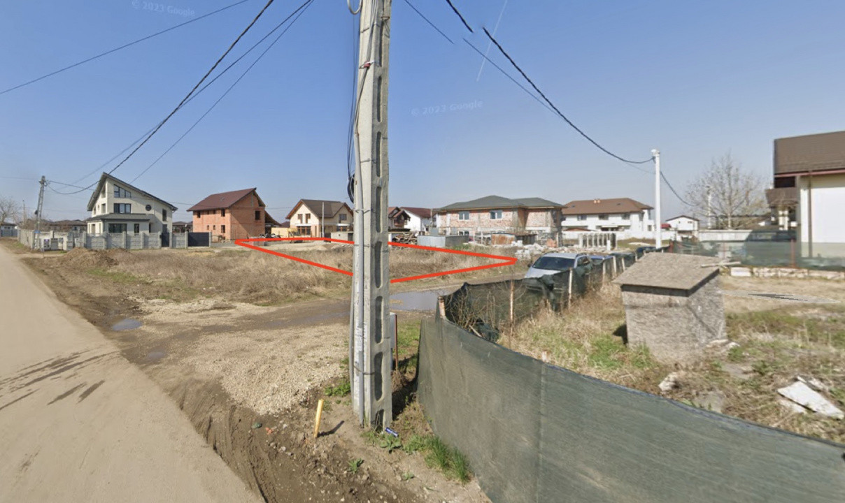 Teren de vanzare in comuna Berceni  420 mp